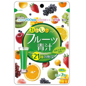 Аодзиру (фруктовый зелёный сок), 30 порц. — детокс, клетчатка, витамины и минералы из овощей и фруктов.