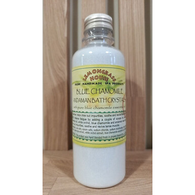 LEMONGRASS HOUSE, Соль для ванн «Blue Chamomile Andaman» с голубой ромашкой и экстрактом белой орхидеи, 250 мл