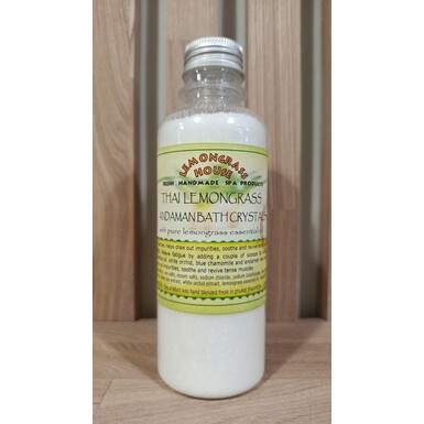 LEMONGRASS HOUSE, Кристаллы для ванны «Lemongrass Andaman Bath Crystals» с эфирным маслом лемонграсса, экстрактами голубой ромашки, зелёного чая и белой орхидеи, 250 мл