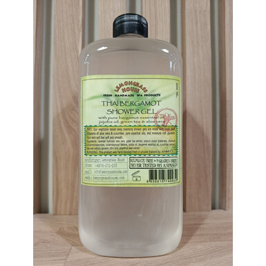 LEMONGRASS HOUSE Гель для душа с эфирным маслом тайского бергамота, с маслом жожоба, экстрактами зелёного чая и алоэ вера, 1000 мл