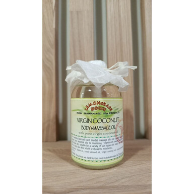 LEMONGRASS HOUSE, Кокосовое масло для тела и массажа «Virgin Coconut» с абсолютом какао, 120 мл
