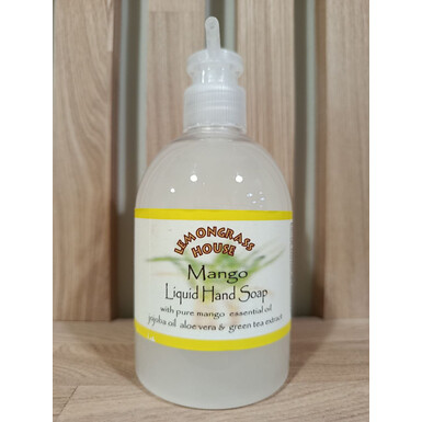 LEMONGRASS HOUSE, Жидкое мыло для рук с эфирным маслом манго, с маслом жожоба, экстрактами алоэ вера, зелёного чая и огурца, 300 мл