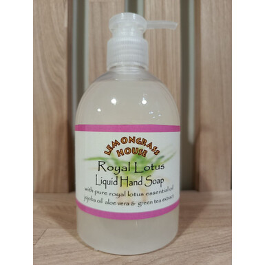 LEMONGRASS HOUSE, Жидкое мыло для рук с эфирным маслом лотоса, с маслом жожоба, экстрактами алоэ вера, зелёного чая и огурца, 300 мл
