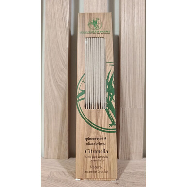 LEMONGRASS HOUSE, Натуральные палочки-благовония с эфирным маслом цитронеллы, 50 палочек по 20 см