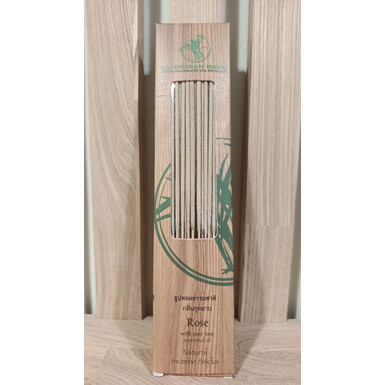 LEMONGRASS HOUSE, Натуральные палочки-благовония с эфирным маслом розы, 50 палочек по 20 см