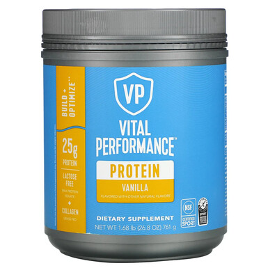 Vital Proteins Performance Protein Build + Optimize, ванильный вкус, 761 г (21 порция)