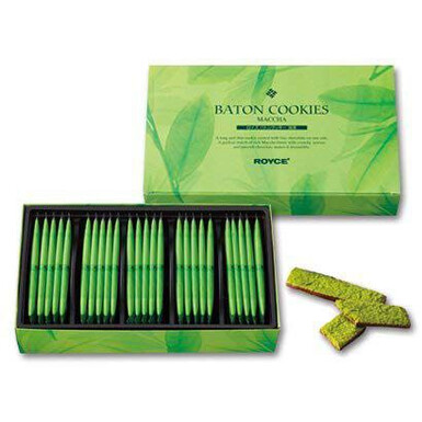 ROYCE, Baton Cookies Matcha – японское печенье-батончик с матча и белым шоколадом, 25 шт.